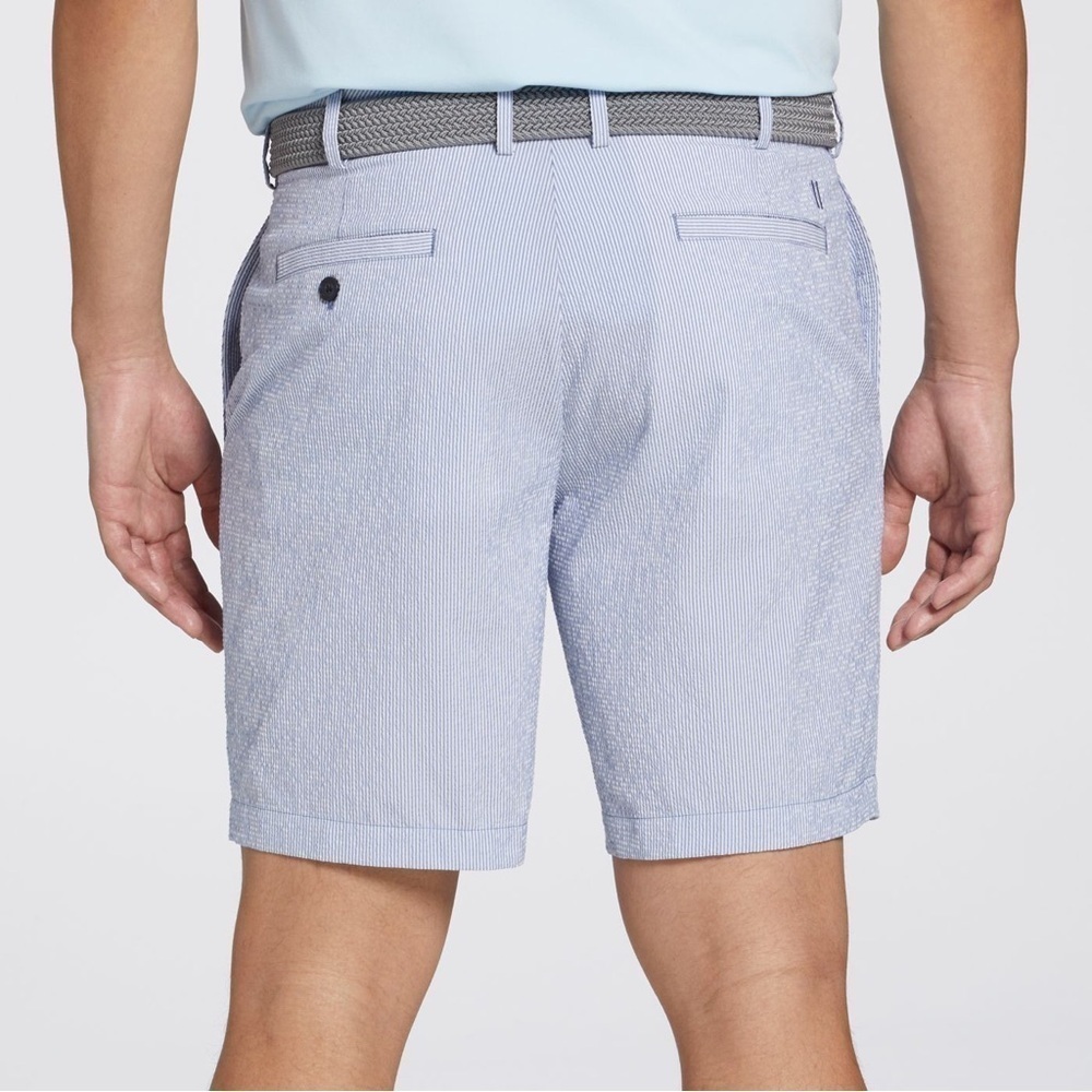 New Walter Hagen Men's Clubhouse Seersucker Golf Shorts 9” inseam chino stripes - Picture 3 of 10
